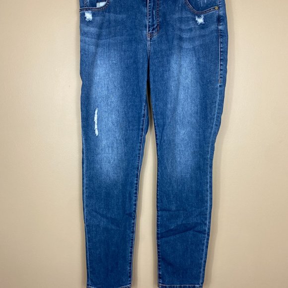 CAbi Deconstructed Curvy Skinny Jeans - Size 14 - High Rise, Denim, #5091 - Picture 3 of 11